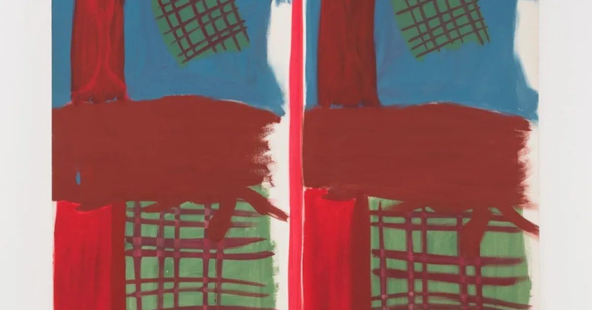 Bernard Piffaretti: Painting & Caption