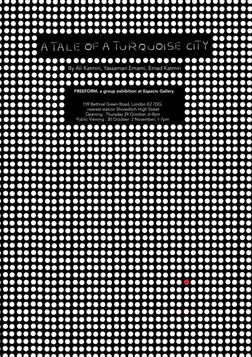 Freeform Group Exhibition; Featured Ali Katmiri, Yassaman Emami, Emad Katmiri