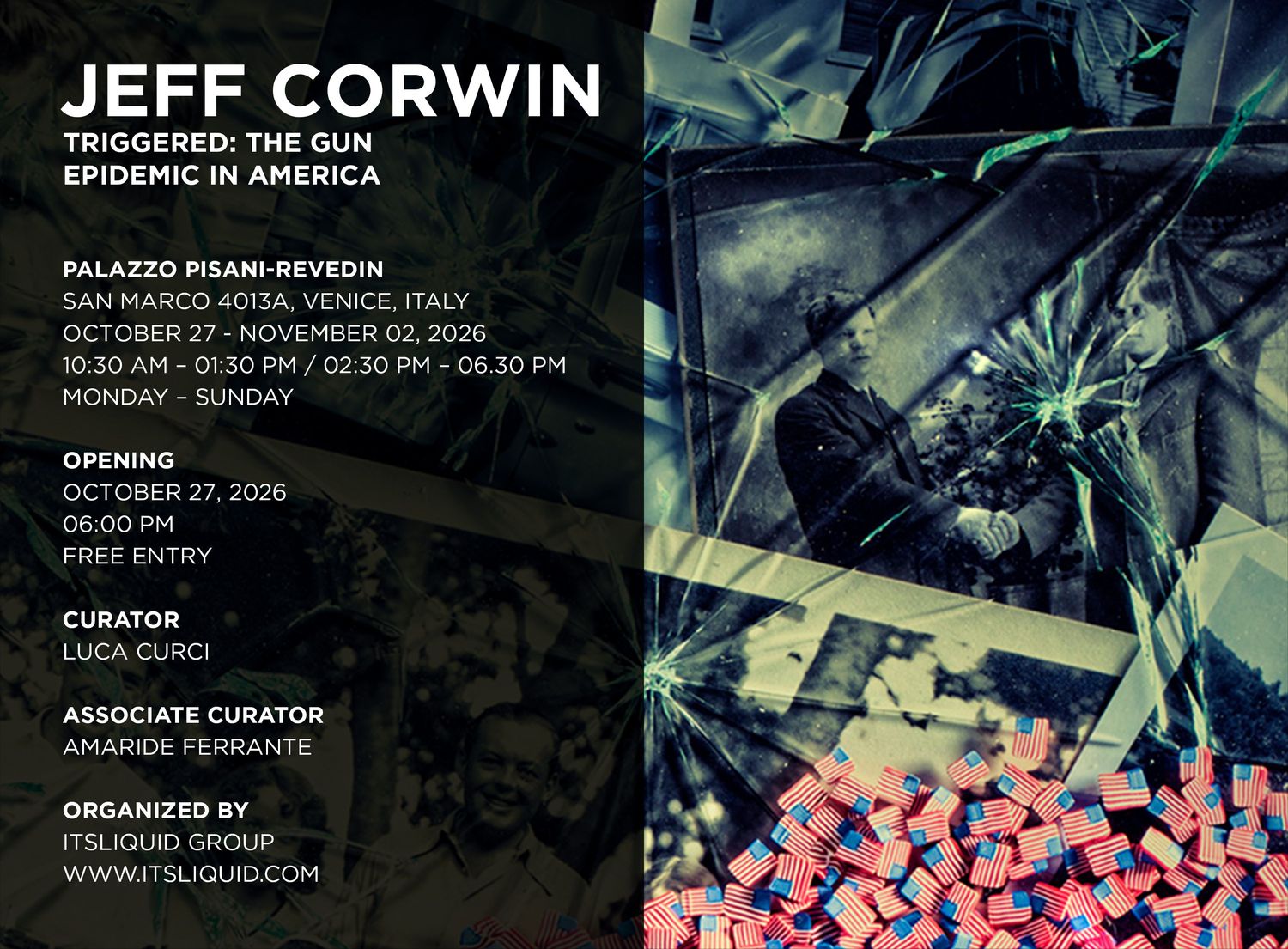 TRIGGERED: The Gun Epidemic in America. A solo exhibition by Jeff Corwin